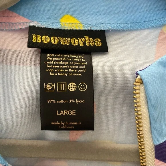 NOOWORKS TROPICAL SNACKS CHORE COAT SIZE LARGE - Picture 3 of 3